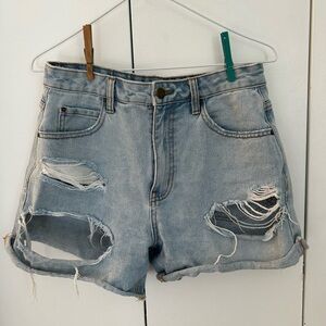 Billabong ripped jeans shorts
